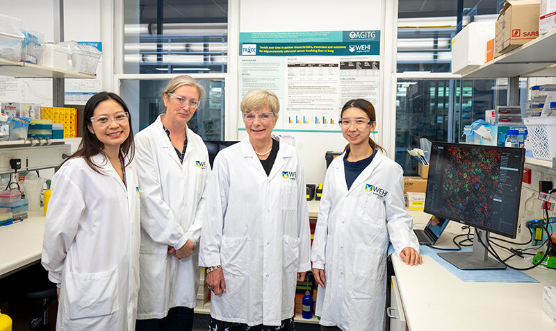 L-R: Dr Belinda Lee, Associate Professor Tracy Putoczki, Jane Hemstritch AO, Clara Kosasih.