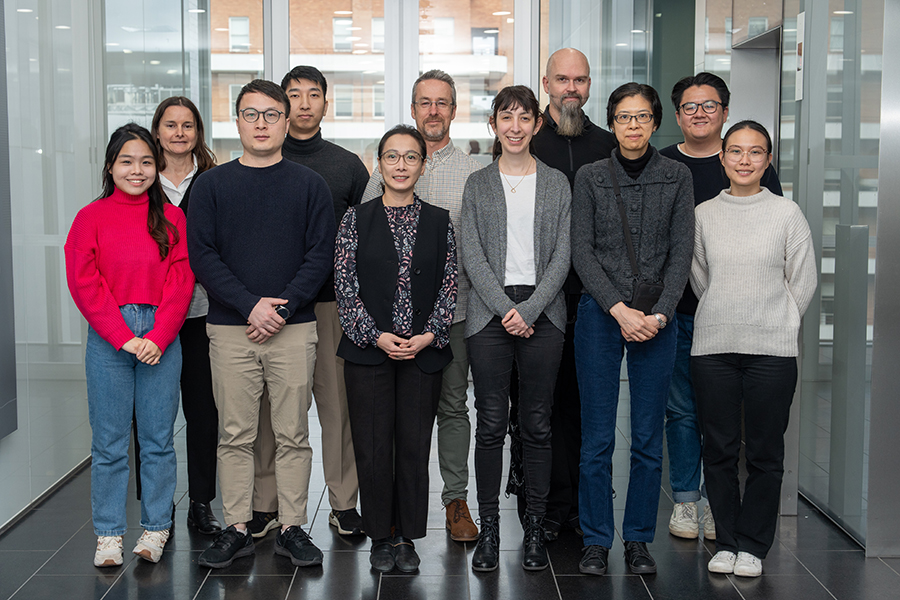 Group photo of 11 people representing the Centre for Biologic Therapies team
